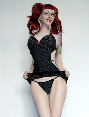 18 year old beauty Kaci Starr stripping off satin bra and panty set